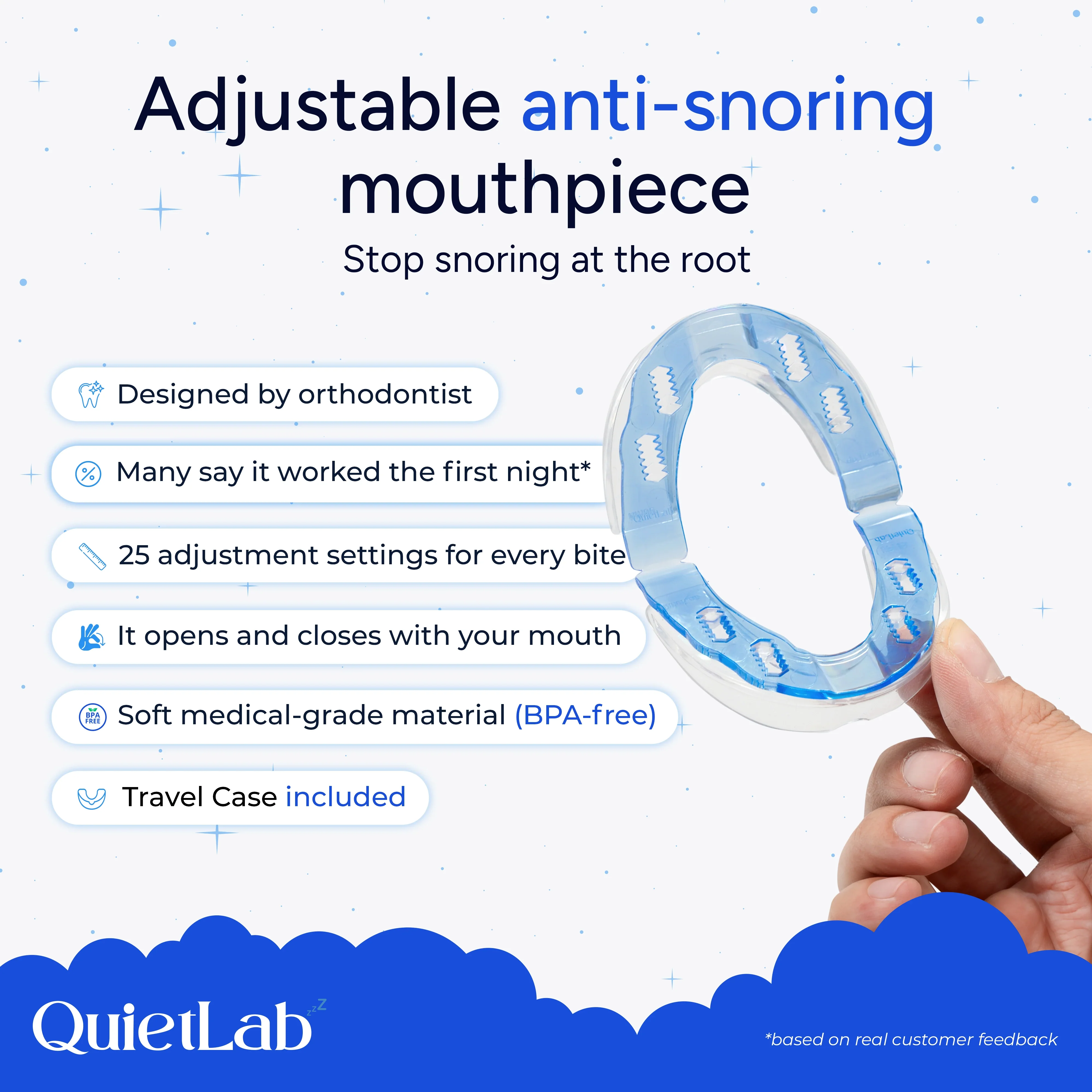 QuietLab Plus® Adjustable Anti-Snoring Mouthpiece - Image 4